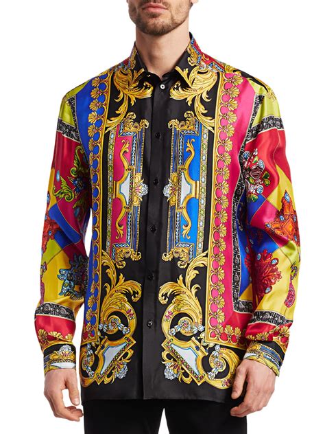 men pink versace shirt|Versace collection men shirt sale.